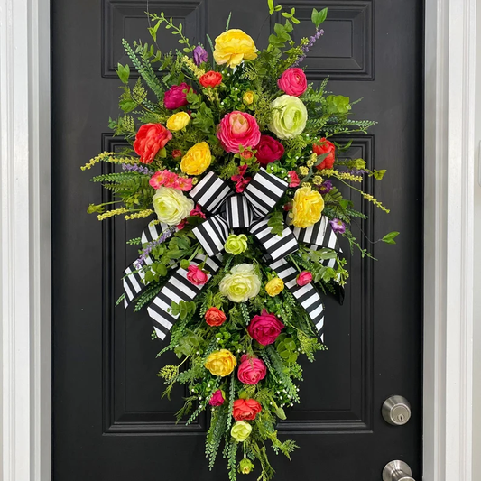 Extra Large Spring Wreath, Easter Wreaths for Front Door