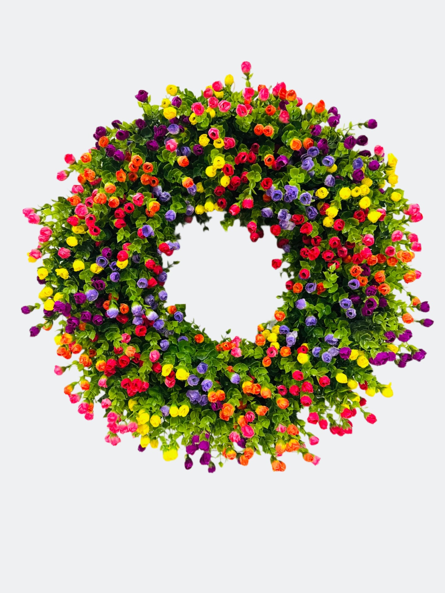 Multicolored Spring Summer Wreath