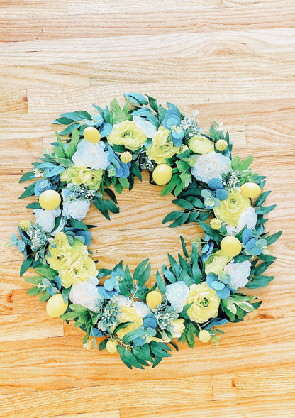 Lemon Poppy Spring & Summer Wreath
