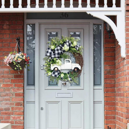 Summer farmhouse truck wreath - This is the latest way to welcome summer