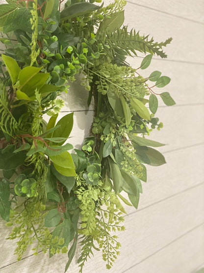 Bay Leaf and Fern Wreath