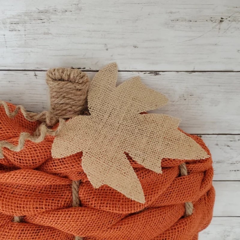 🍁 Farmhouse Pumpkin Wreath For Front Door