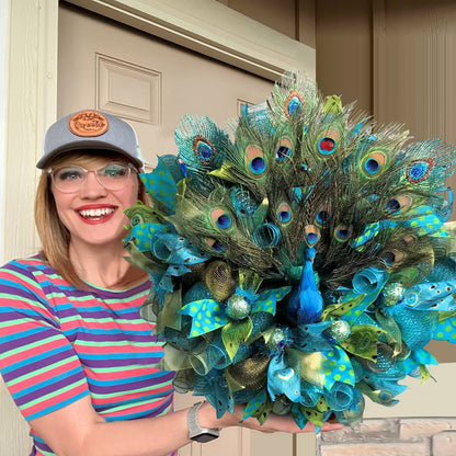 😍Wreaths to Wow Your Neighbors🦚Gorgeous Peacock Wreath