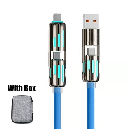🔥FACTORY DIRECT SALE -60% OFF⏰ 4-in-1 USB Charging Cable fast charging MAX 240W