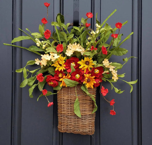 Front Door Country Cottage Twig Basket