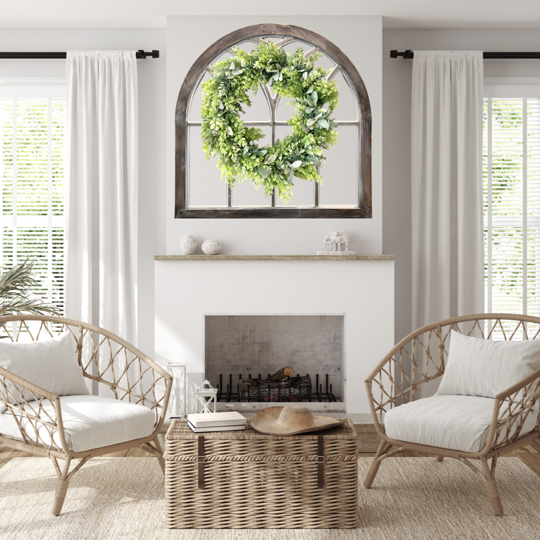 Farmhouse Eucalyptus Greenery Wreath
