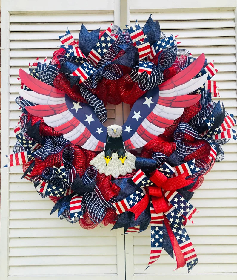 Eagle wreath home front decoration