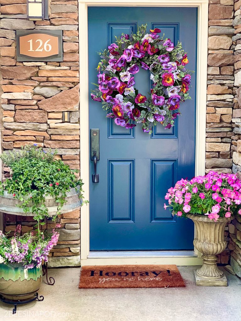 🌸Pansy Wreaths 🌸- Spring Wreath for Front Door