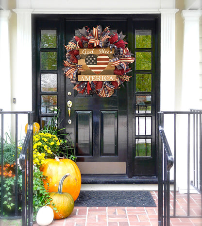 NEW Rustic Patriotic Door Wreath