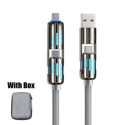 🔥FACTORY DIRECT SALE -60% OFF⏰ 4-in-1 USB Charging Cable fast charging MAX 240W