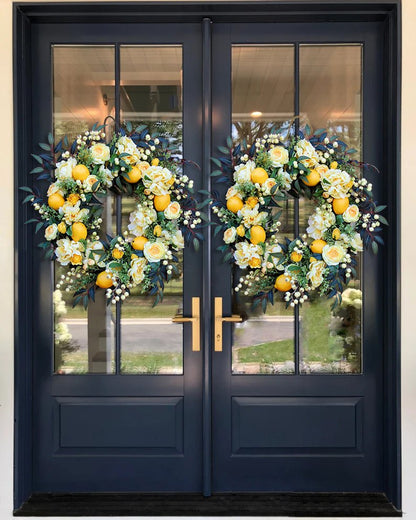 🌸 Spring/Summer Lemon Wreath🌸- Housewarming gift.