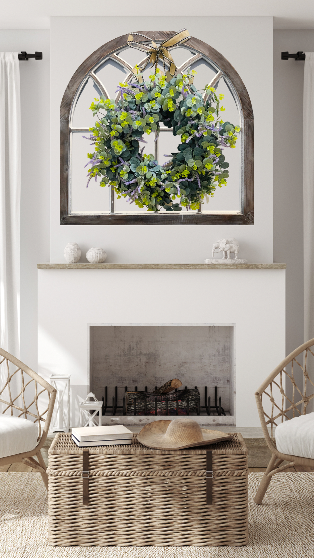 Eucalyptus Wreath with Lavender