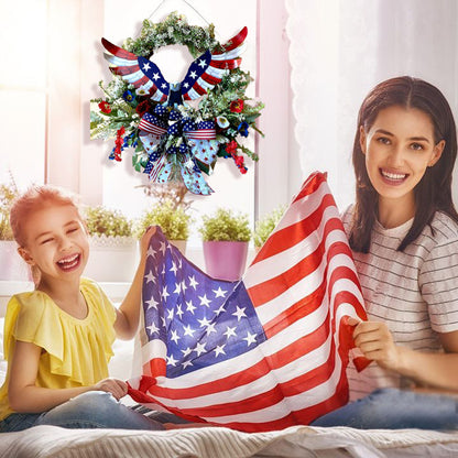 Eagle Wreath for front Door American Eagle Wreath, Summer Patriotic Wreath