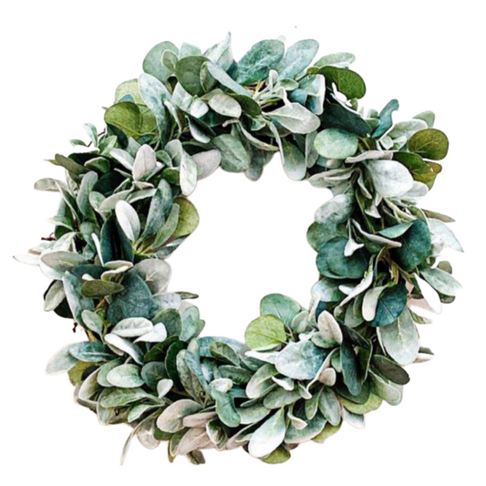 Eucalyptus and Lambs Ear Year Round Wreath