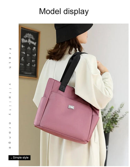 🔥Large Capacity Water Repellent Multi Pocket  Shoulder Bag👜