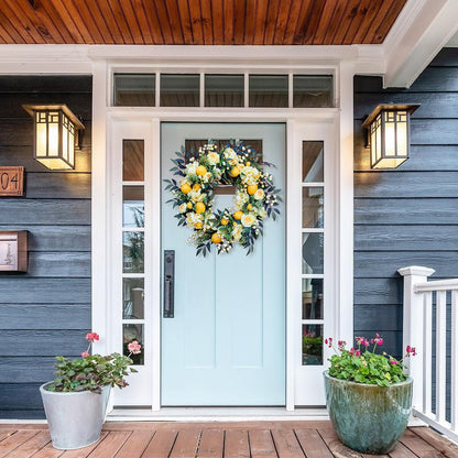 🌸 Spring/Summer Lemon Wreath🌸- Housewarming gift.