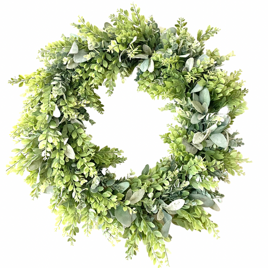 Farmhouse Eucalyptus Greenery Wreath