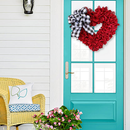 "I 💝 YOU"-Burlap Valentine's Day Wreath💏