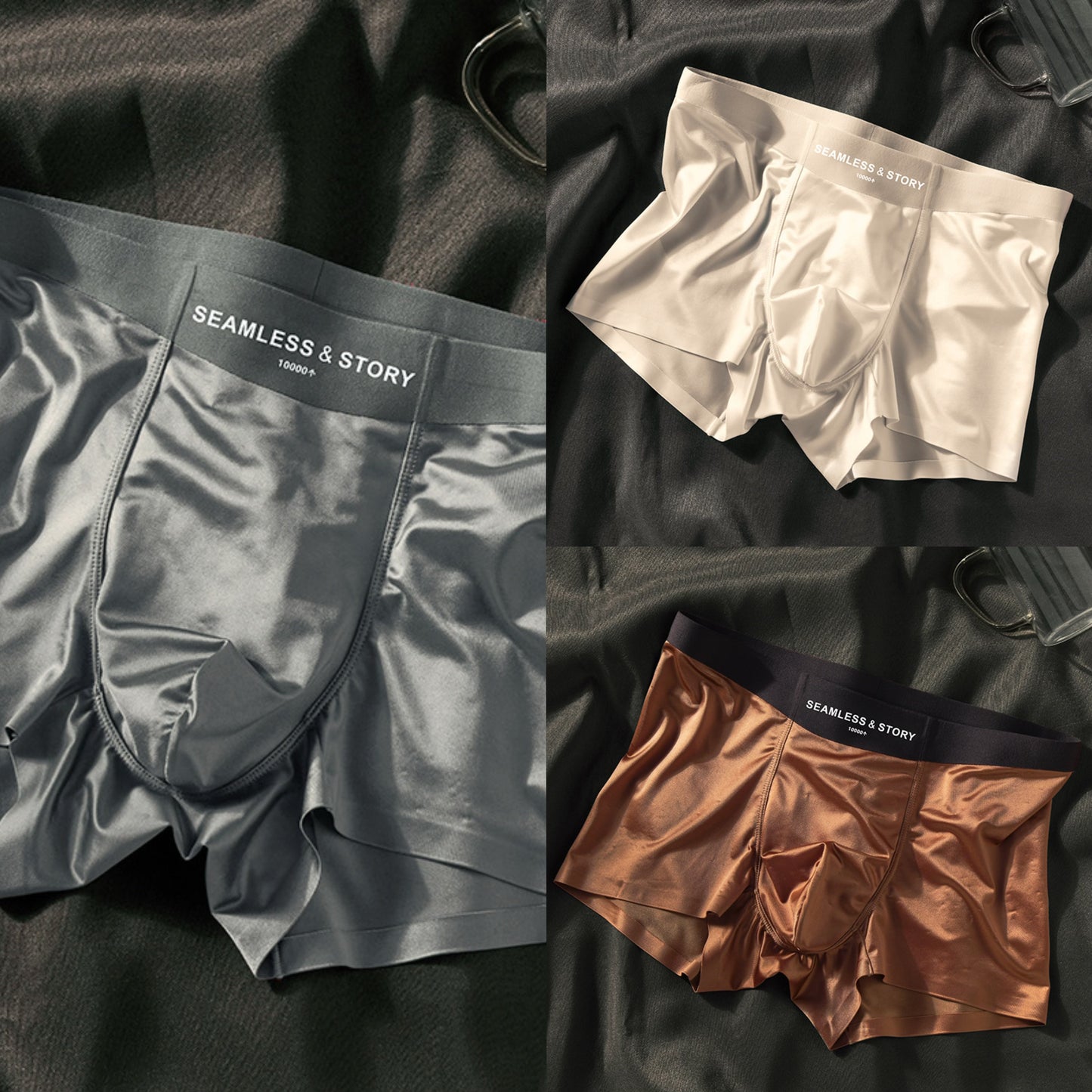 ✨Last Day Promotion 49% OFF -- 2025 LUXURY ICE SILK MEN'S BOXERS | ANTIBACTERIAL SILK LINING