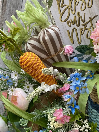 2022 New Easter Decoration - Easter Bunny Wreath For Front Door