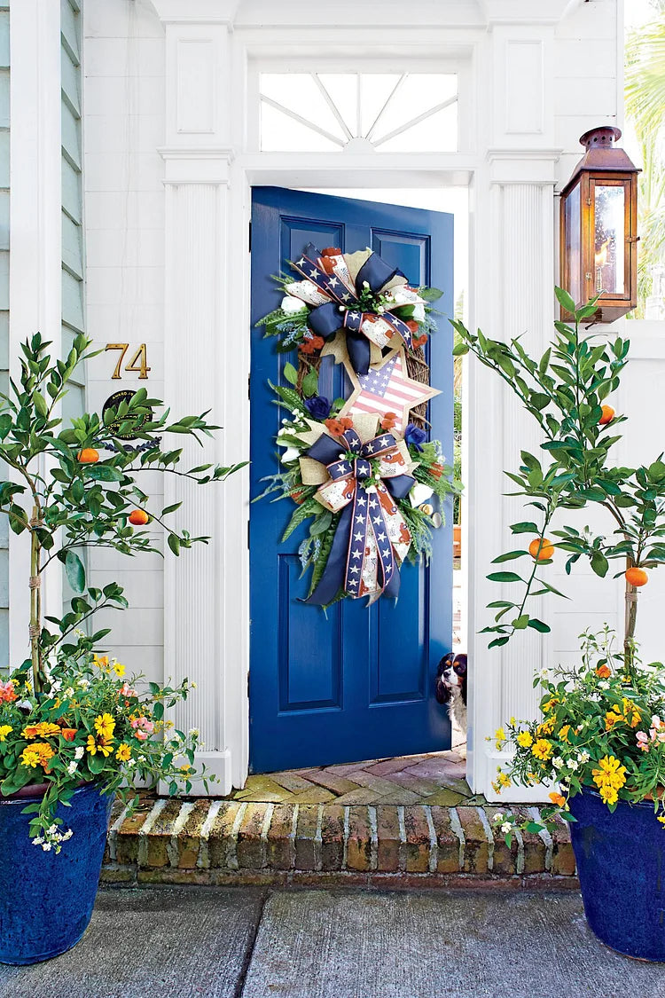 Star Patriotic Wreath-4th Of July Wreath