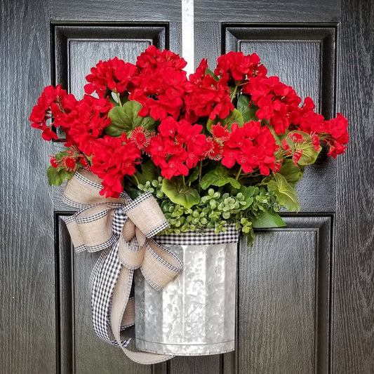 Geraniums basket Wreaths