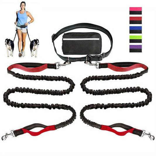 🔥Mother's Day Sale -Hands Free Dog Leash with Zipper Pouch