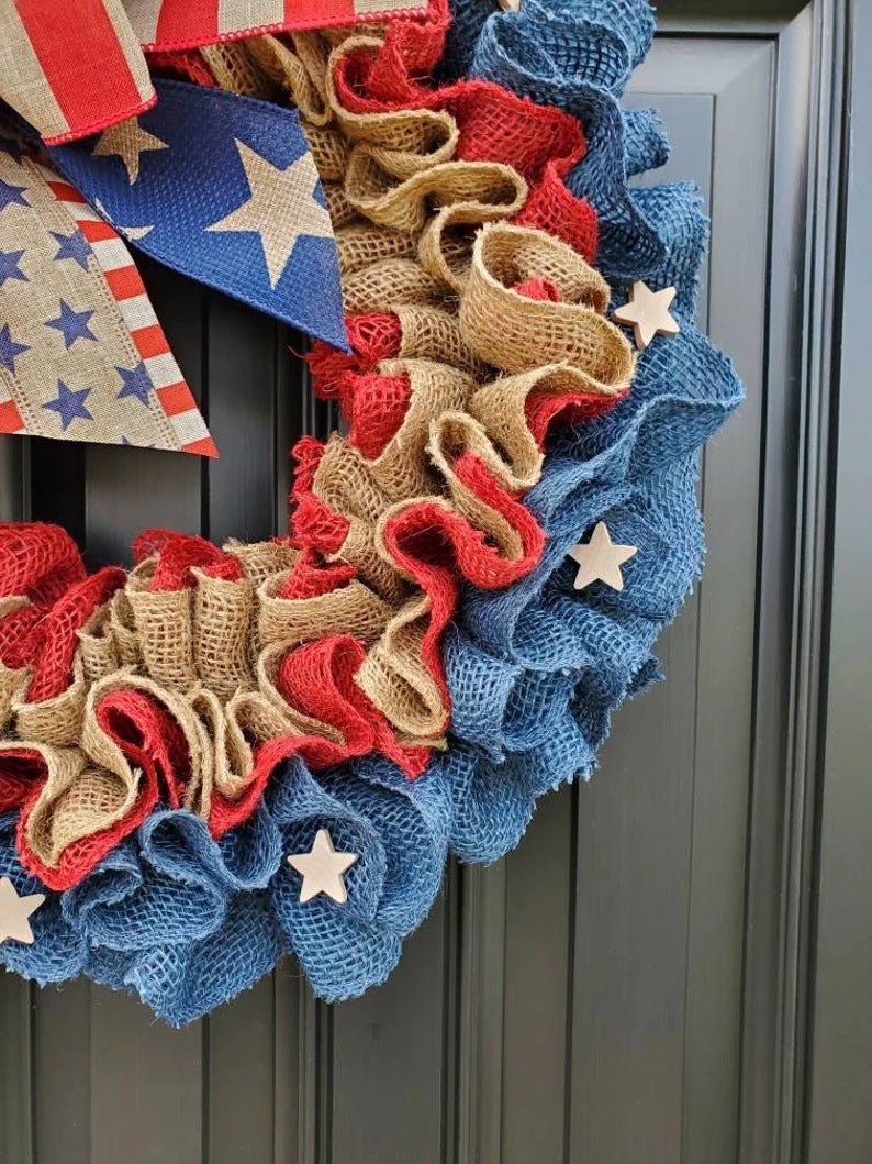 New Arrival-American Flag Wreath