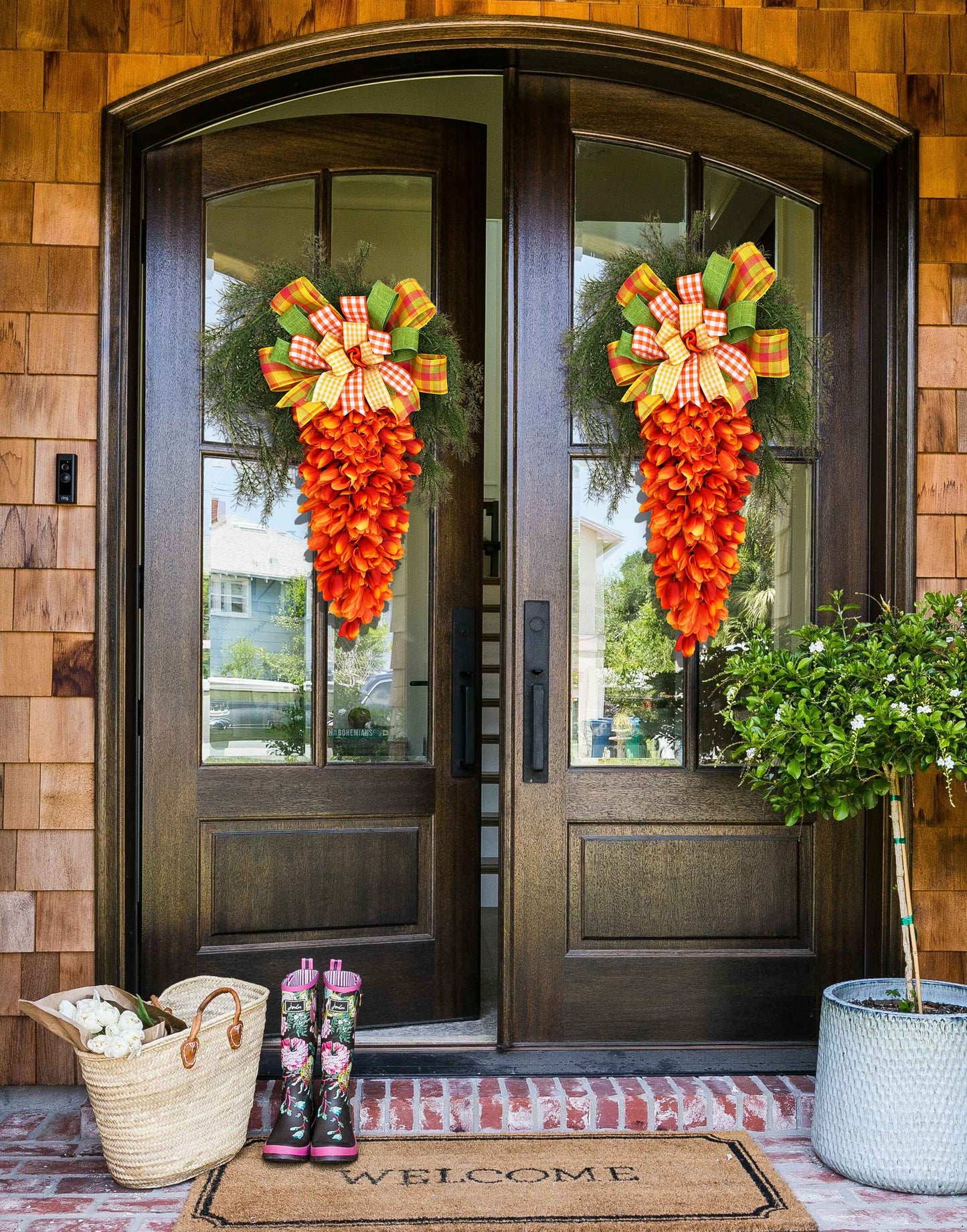 Carrot Door Wreath