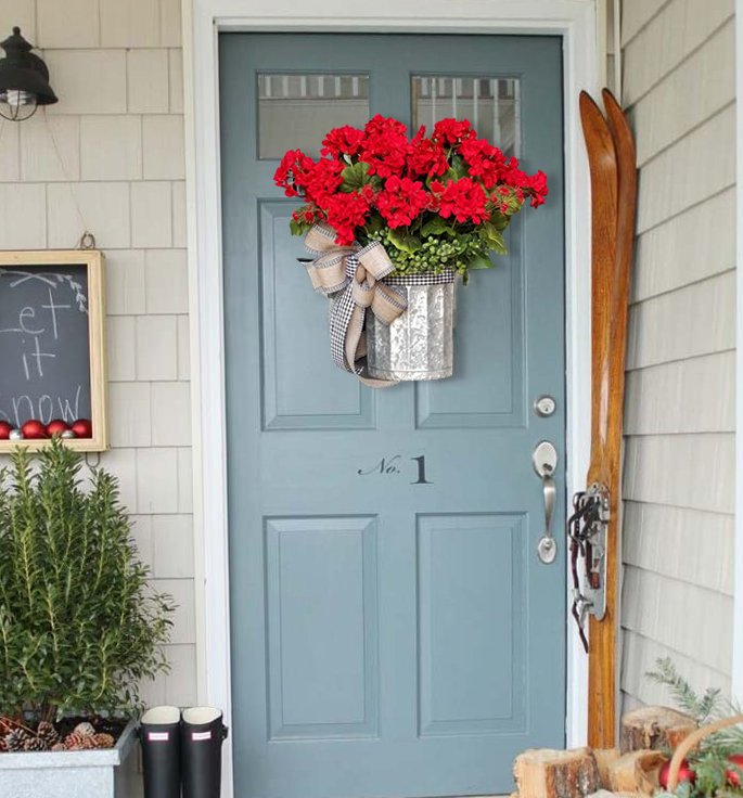 Geraniums basket Wreaths