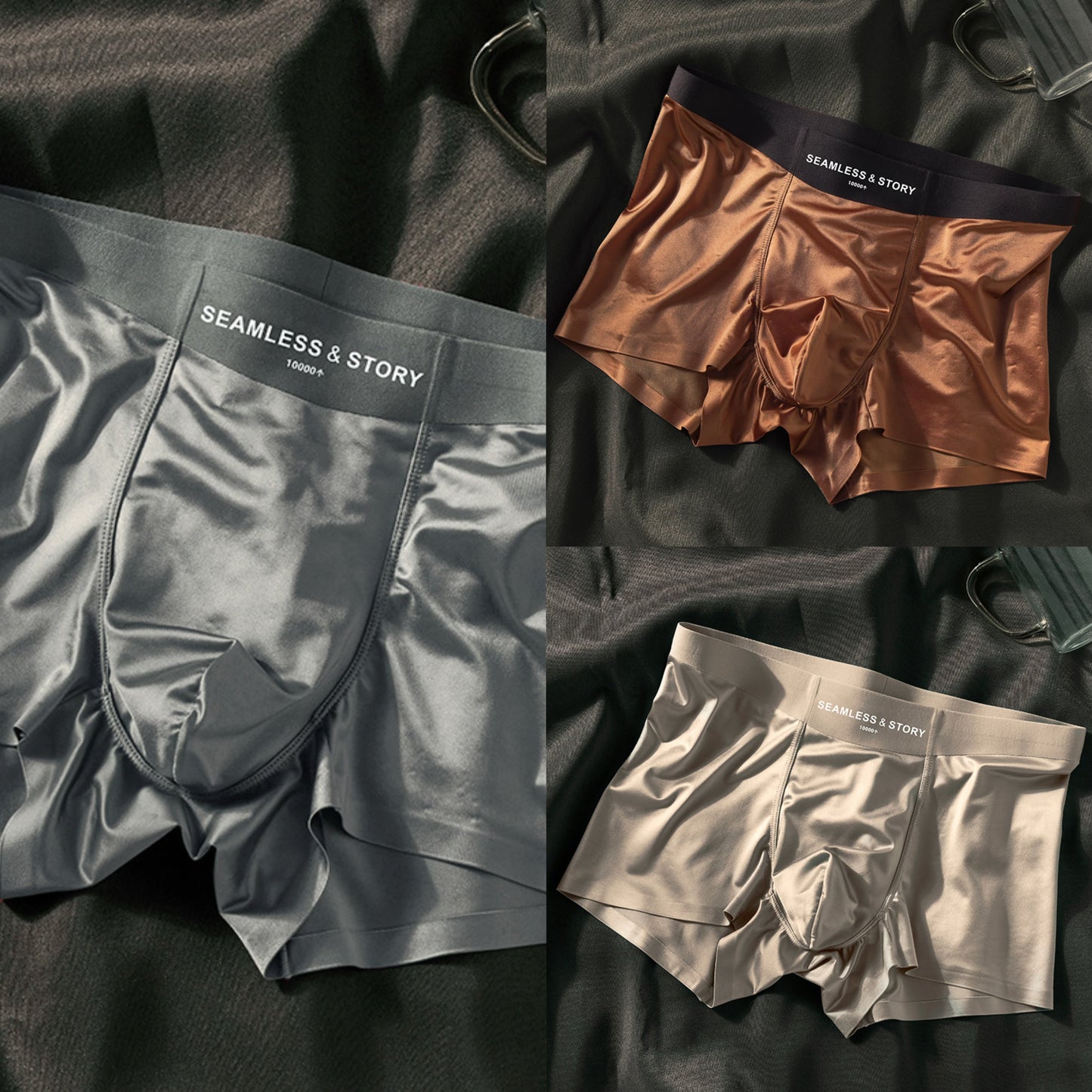 ✨Last Day Promotion 49% OFF -- 2025 LUXURY ICE SILK MEN'S BOXERS | ANTIBACTERIAL SILK LINING