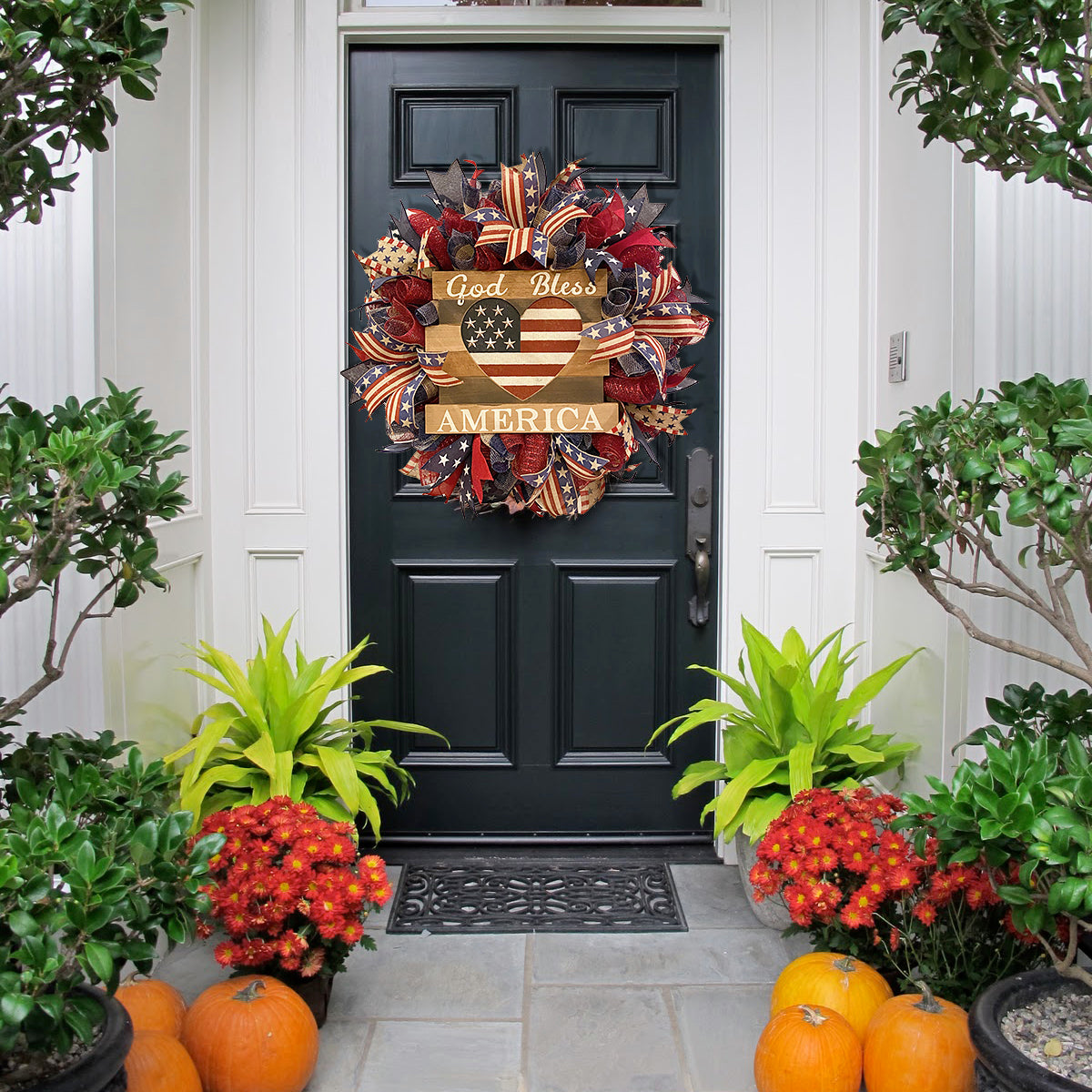NEW Rustic Patriotic Door Wreath