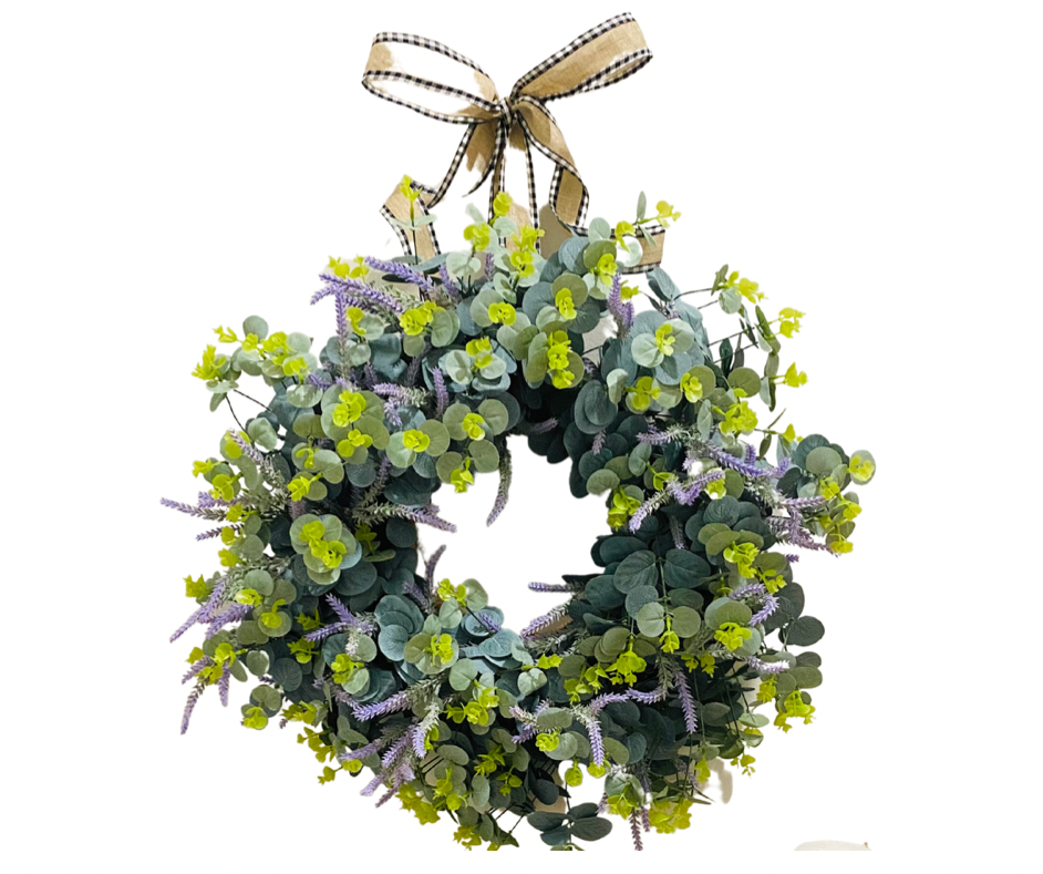 Eucalyptus Wreath with Lavender