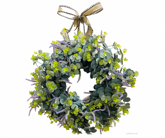 Eucalyptus Wreath with Lavender