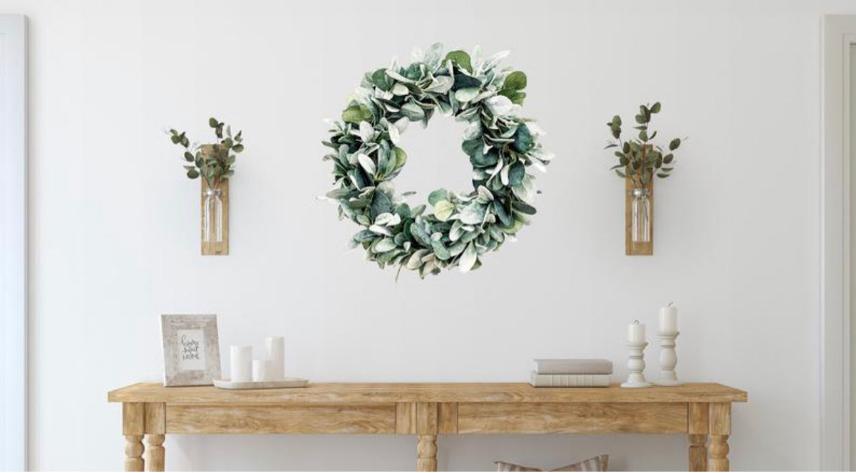 Eucalyptus and Lambs Ear Year Round Wreath