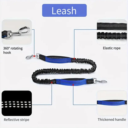 🔥Mother's Day Sale -Hands Free Dog Leash with Zipper Pouch