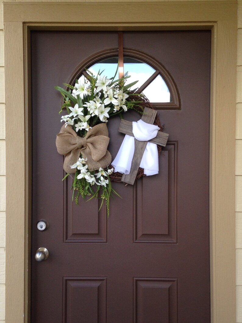 Easter Wreath with Cross