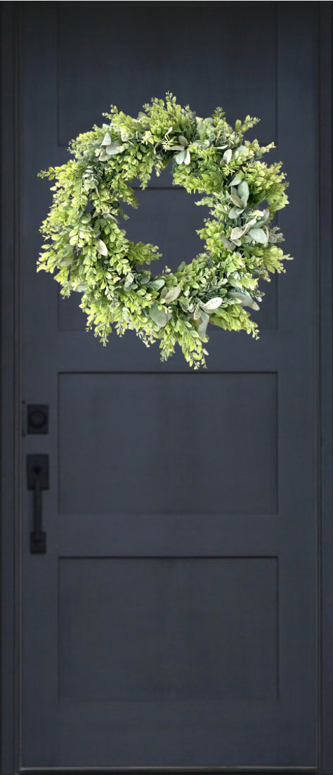 Farmhouse Eucalyptus Greenery Wreath