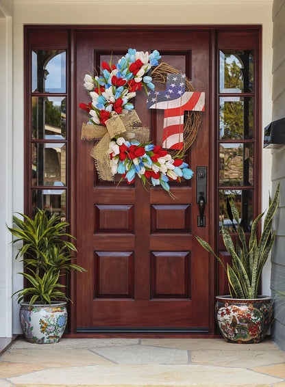 Patriotic Wreath-4th Of July Wreath