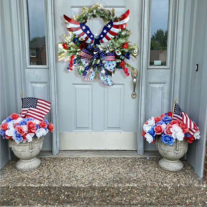 Eagle Wreath for front Door American Eagle Wreath, Summer Patriotic Wreath