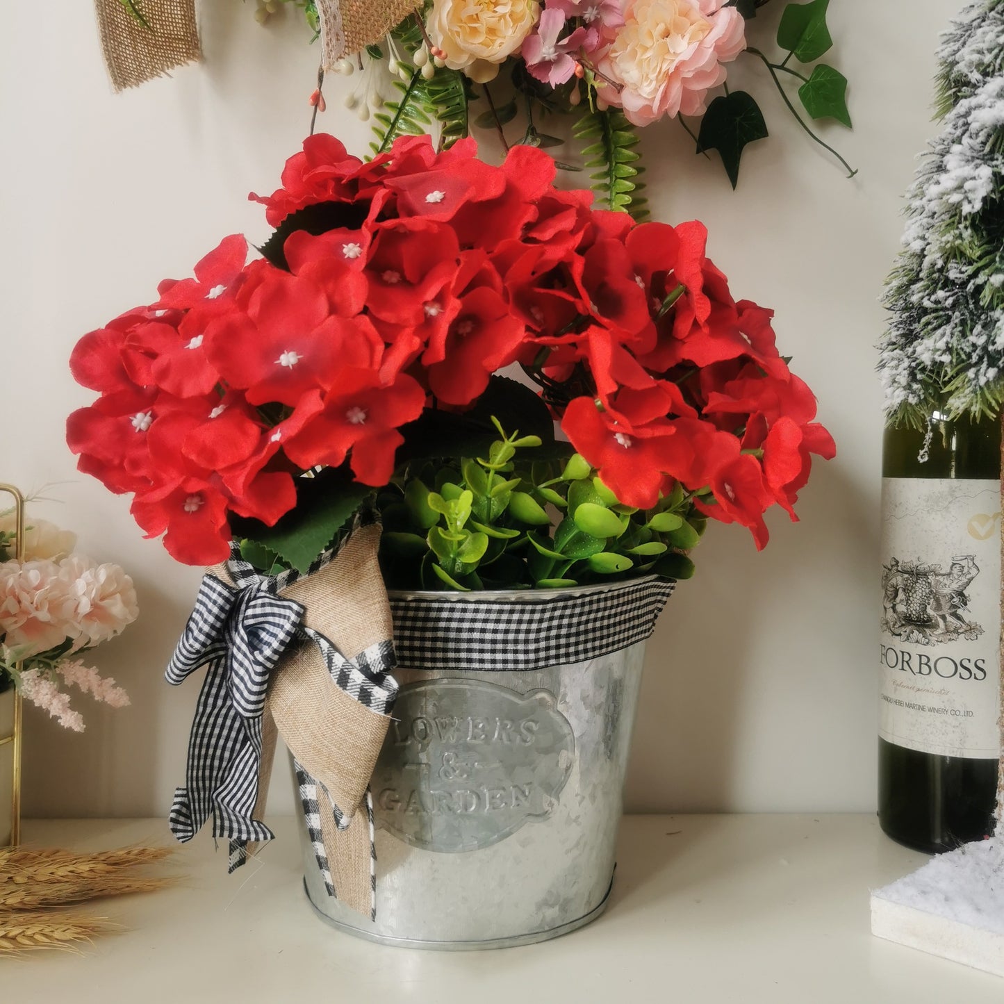 Geraniums basket Wreaths