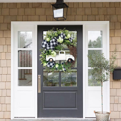 Summer farmhouse truck wreath - This is the latest way to welcome summer