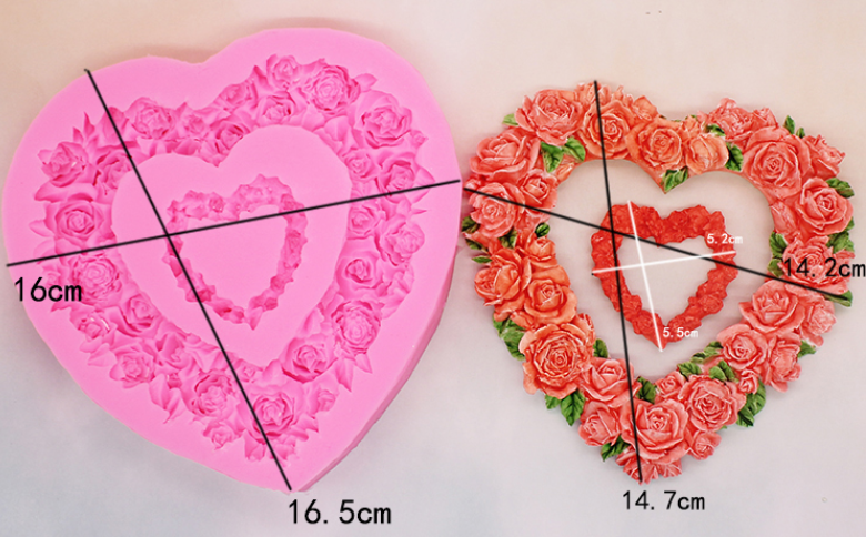 3D Chocolate Rose Wreath Cake Mold-Perfect Mother's Day Gift