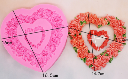 3D Chocolate Rose Wreath Cake Mold-Perfect Mother's Day Gift