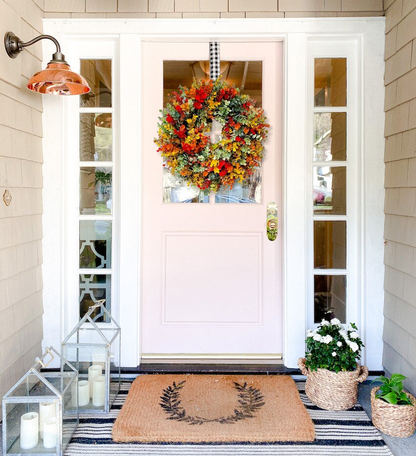 Autumn Eucalyptus Farmhouse Wreath