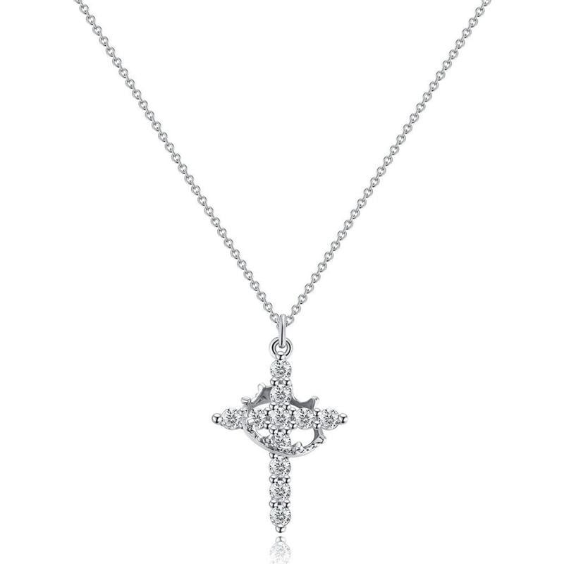 (🔥Last Day Promotion-49%OFF)💫Never Falling Crown Cross Necklace👑