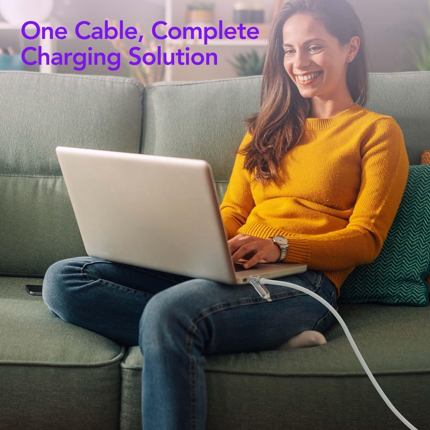 🔥FACTORY DIRECT SALE -60% OFF⏰ 4-in-1 USB Charging Cable fast charging MAX 240W