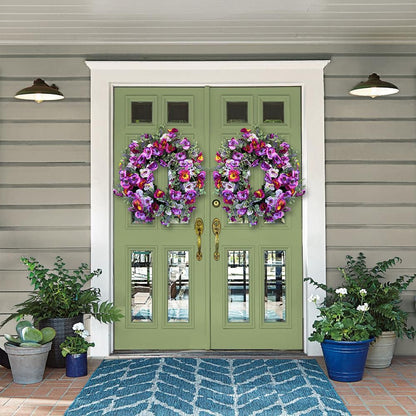 🌸Pansy Wreaths 🌸- Spring Wreath for Front Door