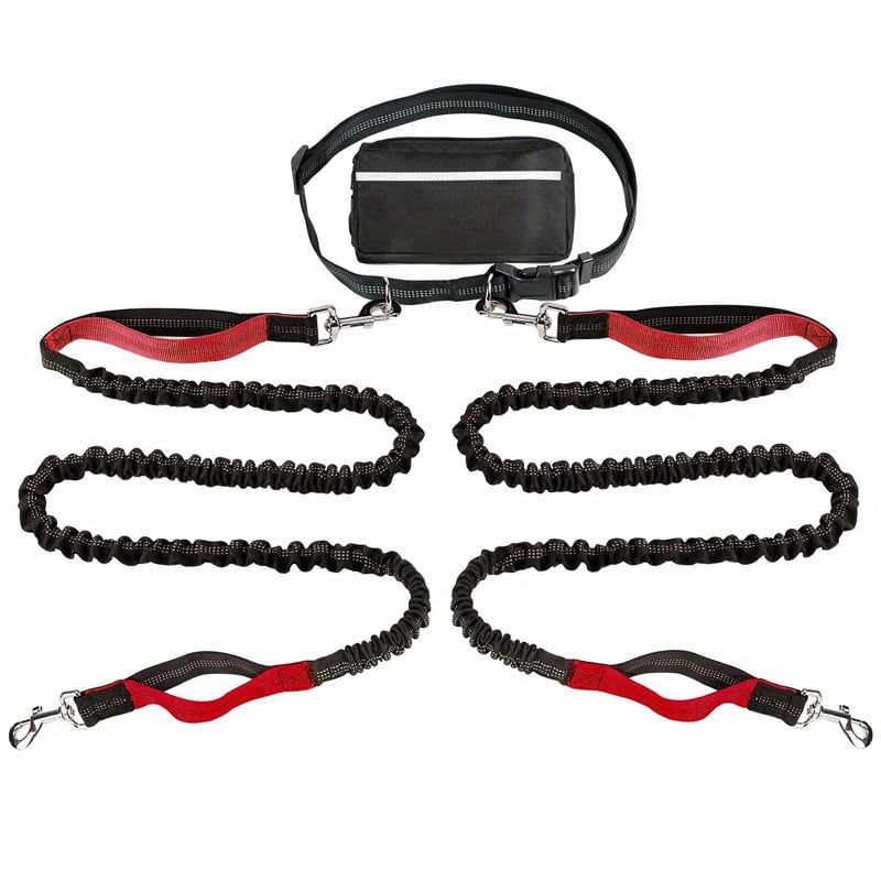 🔥Mother's Day Sale -Hands Free Dog Leash with Zipper Pouch