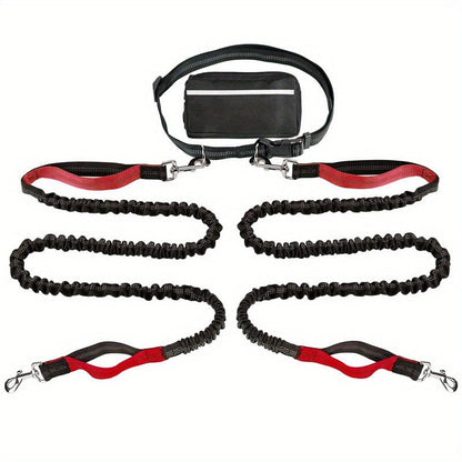 🔥Mother's Day Sale -Hands Free Dog Leash with Zipper Pouch